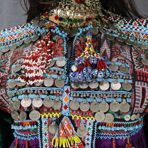 Vestido afgano kuchi con bordado folclórico para mujer, ropa para fiestas culturales, vestido afgano kuchi con costuras tradicionales. - Product Image 6