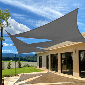 Dark Grey HDPE Sunshade Sail 10 X10 X14-Stylish <b>Shade</b> Sails & Nets - Product Image 1