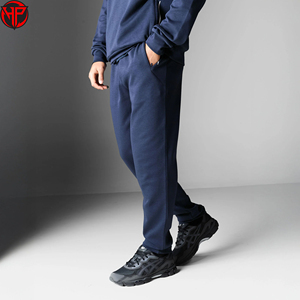 Mens Navy Jogger Pants Tracksuit <b>Trousers</b> Breathable Quick Dry Full Length Athletic Sweatpants Casual Wear - Product Image 5