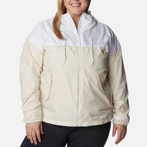Chaqueta Cortavientos Ligera con Capucha para Mujer, Tallas Grandes, Impermeable, Diseño Color Block, Deportiva, Casual, para Exteriores - Product Image 1
