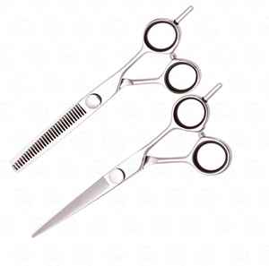 High Quality 6" Right-Handed Hair Thinning Scissors Stainless Steel <b>Barber</b> Shears Sharp <b>Blade</b> Long Handle for Professional Use - Product Image 3