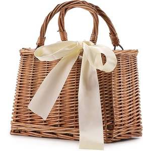 Panier de rangement en osier naturel moderne et écologique avec design multifonctionnel pour la décoration intérieure polyvalente - Product Image 3