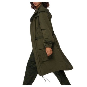 Nouvelle conception, fabrication directe en usine, parka longue imperméable pour femme, à capuche, respirante, vêtements d'extérieur décontractés - Product Image 2