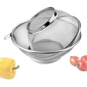 Corbeille à fruits décorative en acier inoxydable pour comptoir de cuisine et table à manger avec construction en fil métallique robuste - Product Image 5