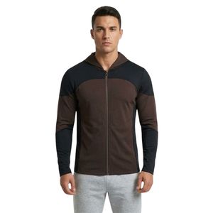 Custom Men's <b>Running</b> <b>Hoodie</b> Polyester Spandex Athletic Pullover with Lightweight Stretch Construction for Training - Product Image 6