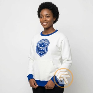 Sudadera de cuello redondo para mujer Zeta Phi Beta, personalizada al por mayor, de invierno, bordada, de algodón polar transpirable, corte regular - Product Image 2