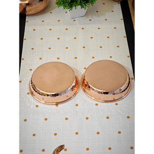 Ensemble de bols en cuivre de qualité supérieure, faits à la main, design classique pour fruits et légumes, bol brillant, prix raisonnable, assiette à soupe - Product Image 1