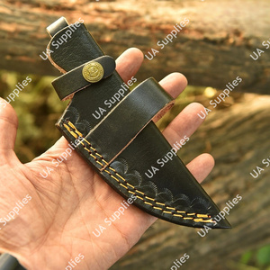 Funda de Cuero de Vaca Grueso de Primera Calidad Cosida a Mano para Cuchillo, con Logotipo Personalizado, para Llevar en el Cinturón, para Cuchillos de Hoja Fija, Supervivencia al Aire Libre, Camping, Venta al Por Mayor - Product Image 5