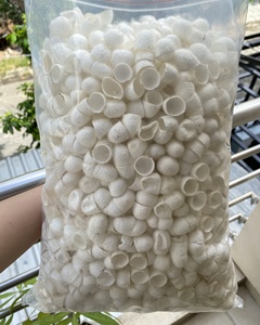 Ver à soie séché entier avec collagène pour soins de la peau du visage OEM emballage en vrac coupe cocon de soie coupe unilatérale pour tissage de tissu - Product Image 5