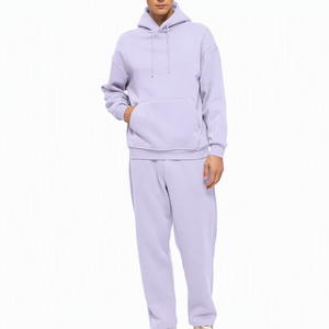 Conjunto Deportivo con Capucha para Hombre, 100% Algodón, Corte Regular, Color Sólido, Sudadera y Pantalones Largos Casuales para Otoño - Product Image 4