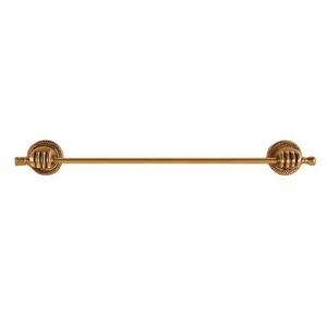 Antique Gold Tone Metal Towel Ring Wall Mounted Circular Bathroom Storage Holder Rust Resistant Single Tier Towel Holder - Product Image 2
