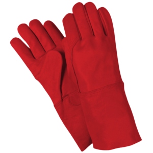 Gants de travail en cuir de vachette grainé de qualité supérieure, résistants à l'abrasion et à la chaleur, réfléchissants, pour soudage TIG - Product Image 3