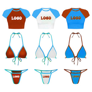 Maillots de bain pour femmes, bikinis, vêtements de plage, ensemble de bikinis pour femmes, fabricant OEM sur mesure, maillot de bain sexy pour femmes - Product Image 2