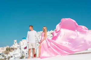 Nouvelle arrivée, robe maxi en satin fluide, col en V, dentelle, couleur bonbon, pour séance photo à la plage, soirée, mariage - Product Image 1