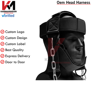 Arnés de Cabeza Ajustable para Gimnasio, Entrenador de Fuerza para Cuello, Soporte de Resistencia para Entrenamiento, Proveedor OEM - Product Image 2