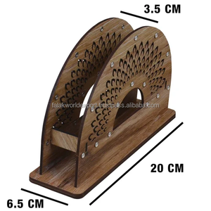 ที่ใส่กระดาษเช็ดปากทำจากไม้ธรรมชาติที่ใส่กระดาษทิชชู่สุดหรูสำหรับวางบนโต๊ะทิชชู่โดย Falak World - Product Image 2