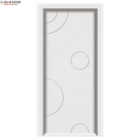 Puerta Elegante de Madera MDF con Patrones Sencillos, Estilo Rústico, Insonorizada, Aislante Térmico, Reducción de Ruido, para Baño y Sala de Estar