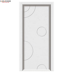 Elegante Puerta de Madera MDF con Patrones Sencillos, Estilo Rústico, Insonorizada, Aislante Térmico, Reducción de Ruido, Resistente al Agua - Product Image 5