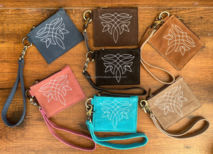 Monedero de cuero de ante para mujer, monedero Stich para botas, monedero pequeño de cuero genuino, gran oferta de moda, monedero Unisex - Product Image 4