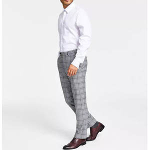 Pantalones de Vestir de Pana para Hombre, Cintura Media, Pierna Recta, Estilo Casual de Negocios, Corte Ajustado, Transpirables, Verano, Servicio Personalizado OEM, Venta al Por Mayor - Product Image 3