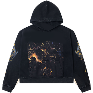 For Unisex Hooded Sweatshirt Sublimation Print Streetwear Regular Fit Regular Sleeve Knitted <b>Fabric</b> 100% Cotton <b>Retro</b> - Product Image 5