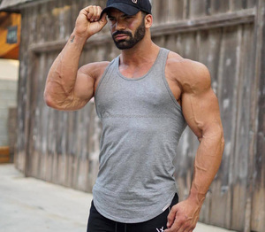 Custom Logo Gym Tank <b>Tops</b> Running Breathable Tank <b>Tops</b> Wholesale Causal Stringer Street Tank <b>Top</b> for <b>Men</b> - Product Image 2