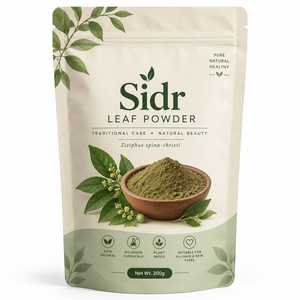 Poudre de Sidr 100% Pure et Naturelle de Qualité Supérieure 200g, Qualité Cosmétique, pour la Croissance des Cheveux, des Cheveux Doux et Brillants et le Contrôle des Pellicules - Product Image 1