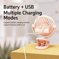 Nouveau modèle K6 – Mini ventilateur silencieux portable USB pour bureau, dortoir, poussette, double batterie, autonomie longue durée