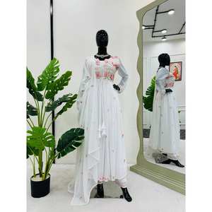 Party Wear Top-Pent XL Tamaño Encogimiento de hombros y Dupatta para un aspecto elegante - Product Image 2