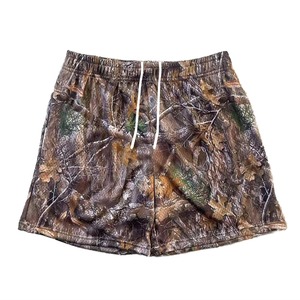 Shorts de sport personnalisés pour hommes, en maille de basketball, motif camouflage arboral, double couche, au-dessus du genou, en polyester, par sublimation, style streetwear - Product Image 2