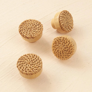Furniture accessories eco friendly rattan weave <b>knob</b> <b>for</b> doors & <b>dressers</b> natural door <b>knobs</b> - Product Image 6