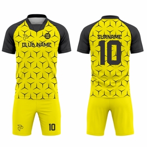 New Arrival Football Uniform Jersey Shorts Set Soccer Team Kit Breathable Fabric Custom Logo Sportswear Bulk Supplier - Product Image 1