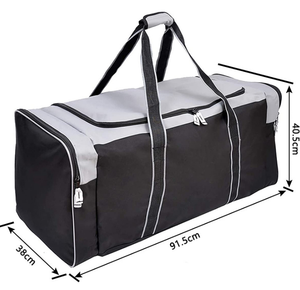 Bolsa de Gimnasio y Viaje Multifuncional Unisex de Gran Capacidad, con Cierre de Cremallera, Material Oxford, con Logotipo Personalizable - Product Image 6