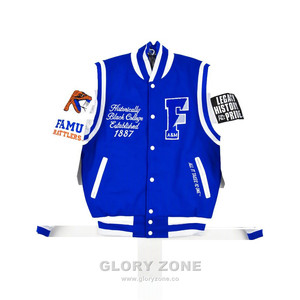 Glory Zone Custom <b>Mens</b> Vintage Varsity <b>Jacket</b> Heavyweight Wool <b>Leather</b> Sleeve Letterman Baseball Coat 20 - Product Image 3