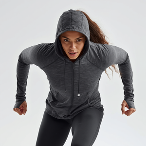 Sweat à capuche anti-UV à manches longues, léger, respirant, haute performance, avec personnalisation OEM ODM - Product Image 4