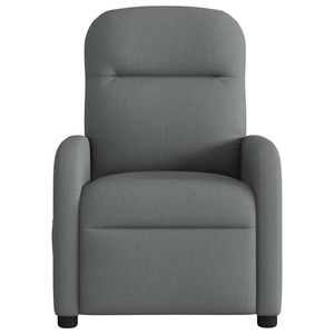 Fauteuil inclinable de massage en tissu gris foncé - Product Image 3