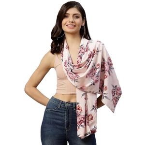 Cotton <b>Blend</b> Printed Summer Scarves Stole for Women Sun Protection Cotton Face Scarf for Girls - Product Image 1