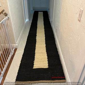 Alfombra de Yute Tejida a Mano – Alfombra de Pasillo Ecológica y Natural, Alfombra de Yute Vintage para Cocina, Alfombra de Tamaño Personalizado - Product Image 3