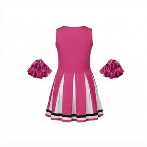Cheer Leading Uniform Women <b>Crop</b> <b>Top</b> Pleated Skirt Team <b>Dance</b> Outfit Custom Name Printed Quick Dry Breathable Sportswear - Product Image 3