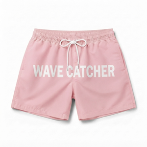 กางเกงขาสั้นชายหาด Wave Catcher สีดำ แห้งเร็ว มีเชือกผูกเอว สวมใส่สบาย พิมพ์ลายโลโก้ด้านหน้า ผลิตจากโพลีเอสเตอร์ - Product Image 3