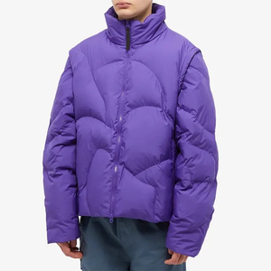 High Quality Men's Puffer <b>Jacket</b> Custom Latest Design down Puffer with Warmth <b>Canvas</b> Fabric Wholesale Price Puffer <b>Jacket</b> - Product Image 4