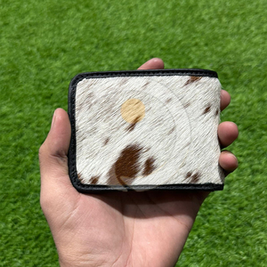 Wholesale Vintage Cowhide Hair <b>Wallet</b> Handmade Leather Mens Cash <b>Holder</b> With Natural Animal Texture Print Leather <b>Wallet</b> - Product Image 4