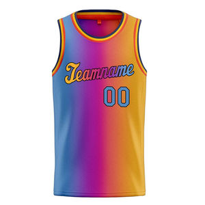 Ropa Deportiva al por Mayor, Jersey de Béisbol Auténtico Personalizado con Rayas Naranjas sobre Negro y Blanco - Product Image 5