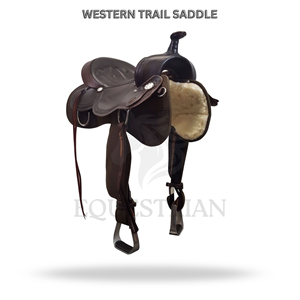 Western Trail Saddle Horse Riding Saddle Equestrian <b>Equipment</b> - Product Image 2