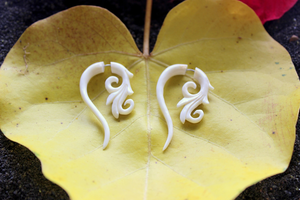 Eco Bone <b>Earrings</b> Sustainable Natural Material - Product Image 4