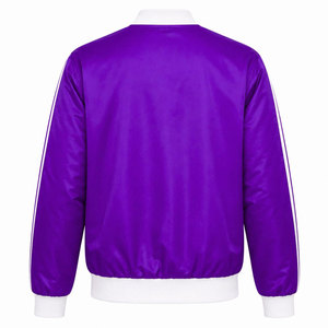 NCNW Sorority Council Women Varsity <b>Jacket</b> Purple & <b>White</b> Color Block Zipper Front NCNW Logo Women's Baseball <b>Jacket</b> - Product Image 3
