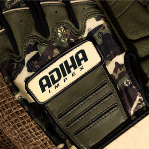 Guante de Béisbol Personalizable de Cuero Premium con Diseño de Camuflaje, Cierre de Gancho y Bucle, Antideslizante y Duradero, Puño Corto Personalizado - Product Image 2