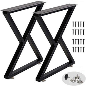 28x24 Metal Table <b>Leg</b> Set of 2 Black Color DIY Table <b>Legs</b> Furniture Parts Load Capacity 2204lbs OEM Vietnam EDPTBL003 - Product Image 5