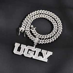 Collier personnalisable avec lettres, pendentif prénom personnalisé en moissanite, breloques en argent 925, bijoux de fête, cadeau d'anniversaire pour homme - Product Image 2