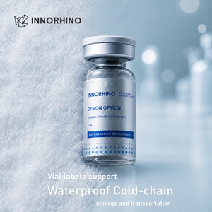 Étiquette personnalisée autocollante imperméable holographique irisée nacrée métallique pour flacon de peptide de 3 à 10 ml et stylo, impression OEM/ODM - Product Image 4